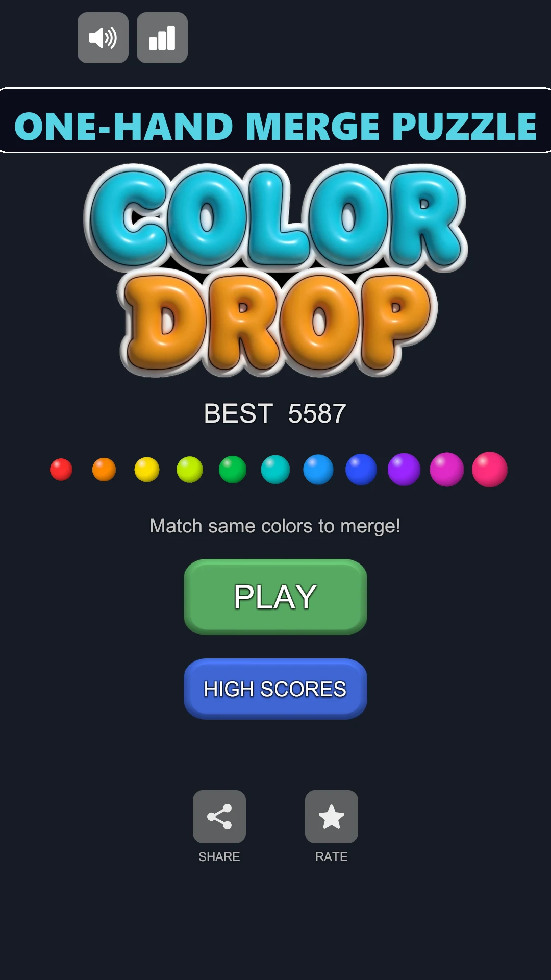 Color Drop: Ball Merge Puzzle screenshot