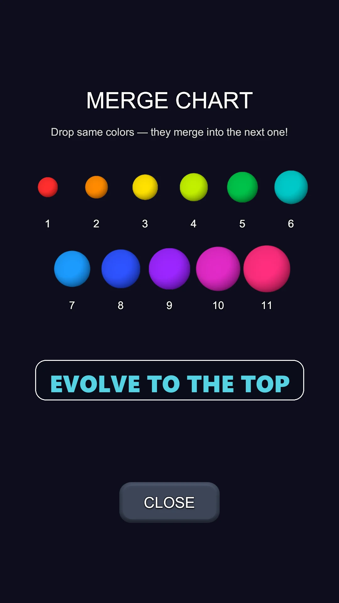 Color Drop: Ball Merge Puzzle screenshot